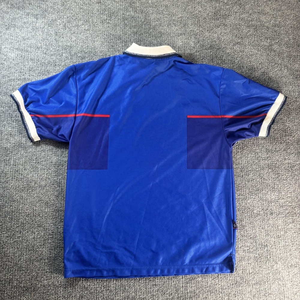Vintage Rangers Jersey Mens Medium Blue Soccer Football Nike McEwan's Lager 90s - Picture 3 of 6